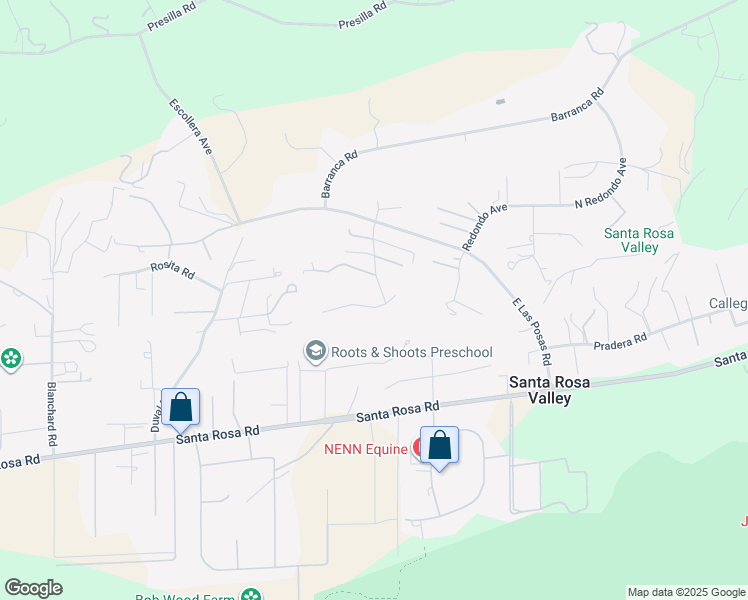 map of restaurants, bars, coffee shops, grocery stores, and more near 11395 Highridge Court in Camarillo