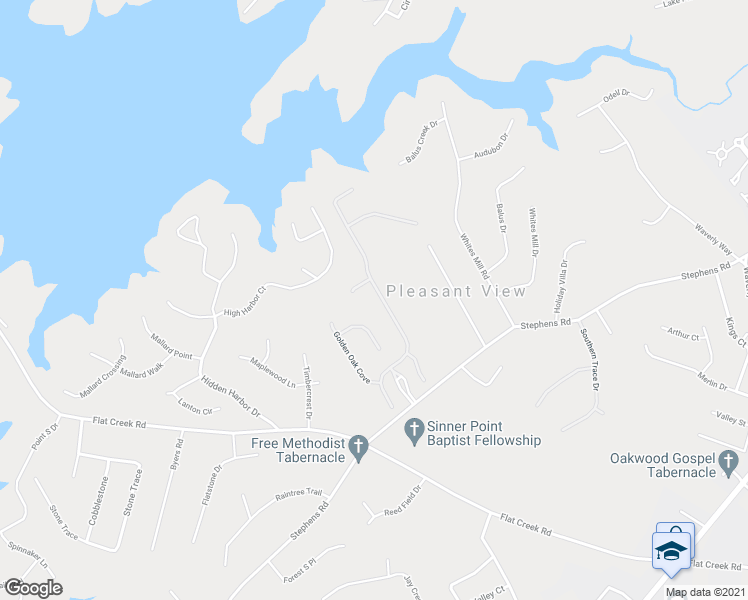 map of restaurants, bars, coffee shops, grocery stores, and more near 5062 Stephens Road in Gainesville