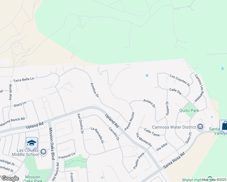 map of restaurants, bars, coffee shops, grocery stores, and more near 2470 Paseo Noche in Camarillo