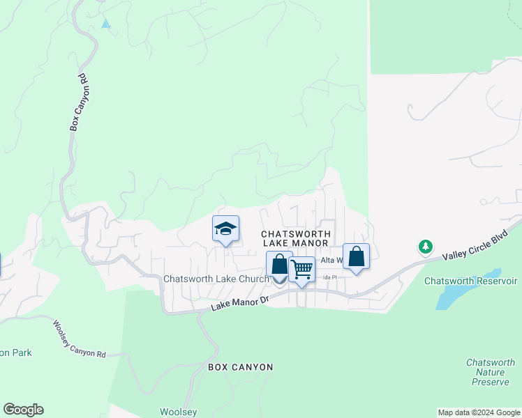 map of restaurants, bars, coffee shops, grocery stores, and more near 200 Amigo Road in Ventura County