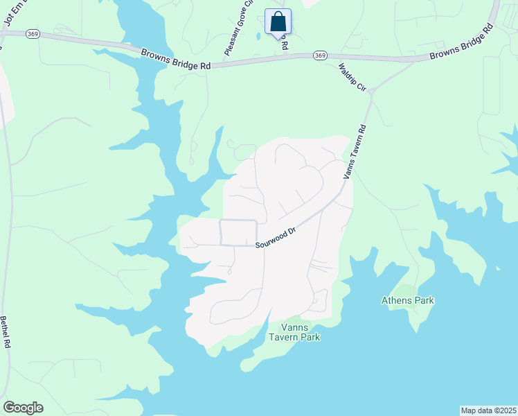 map of restaurants, bars, coffee shops, grocery stores, and more near 9305 Dogwood Place in Gainesville