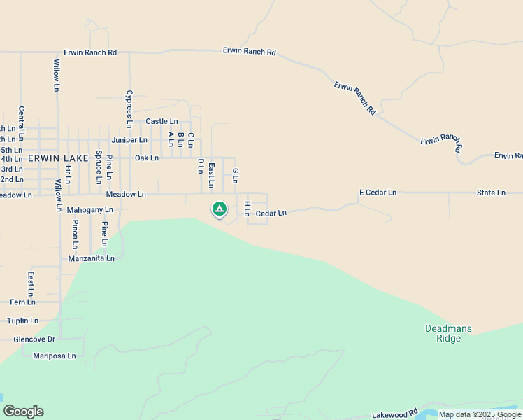 map of restaurants, bars, coffee shops, grocery stores, and more near 2767 Cedar Lane in Big Bear