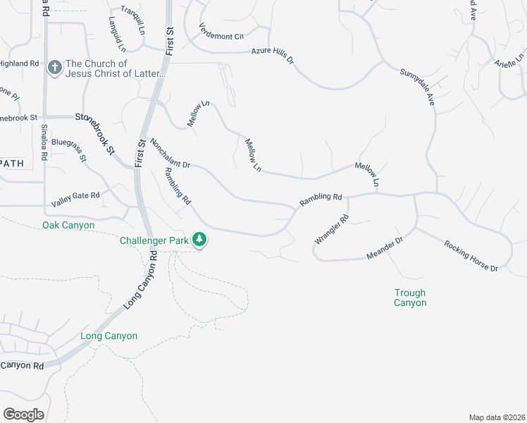 map of restaurants, bars, coffee shops, grocery stores, and more near 1291 Rambling Road in Simi Valley