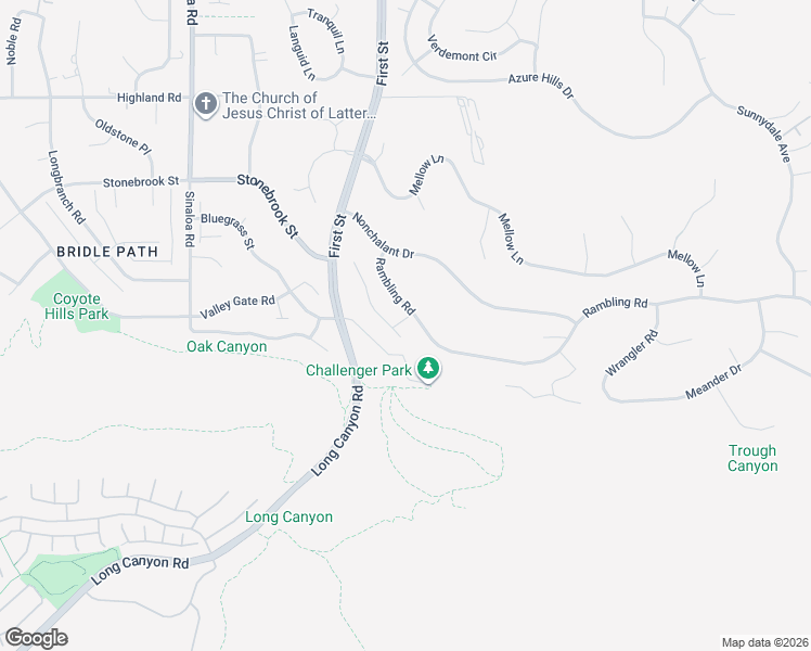 map of restaurants, bars, coffee shops, grocery stores, and more near 1128 Rambling Road in Simi Valley