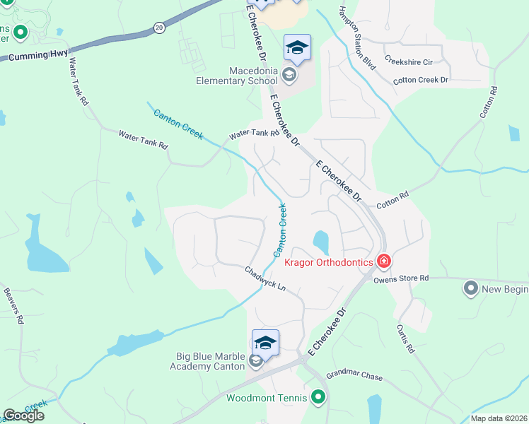 map of restaurants, bars, coffee shops, grocery stores, and more near 401 Bennington Court in Canton