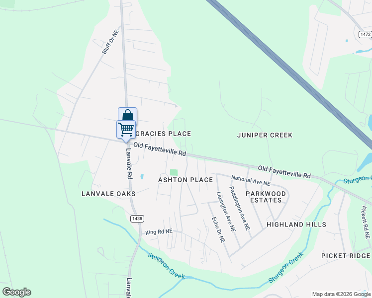 map of restaurants, bars, coffee shops, grocery stores, and more near 1318 Old Fayetteville Rd in Leland