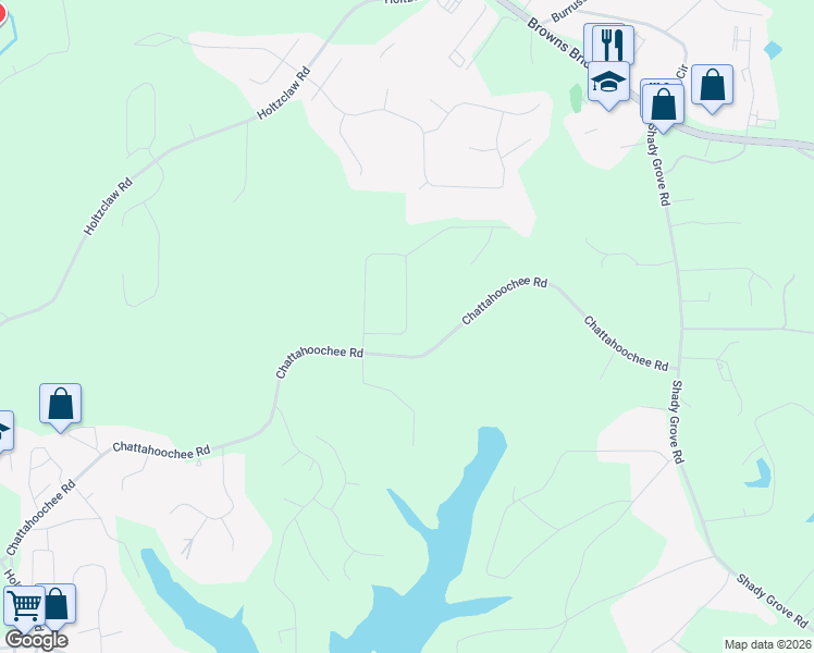 map of restaurants, bars, coffee shops, grocery stores, and more near 4010 Stone Creek Circle in Cumming