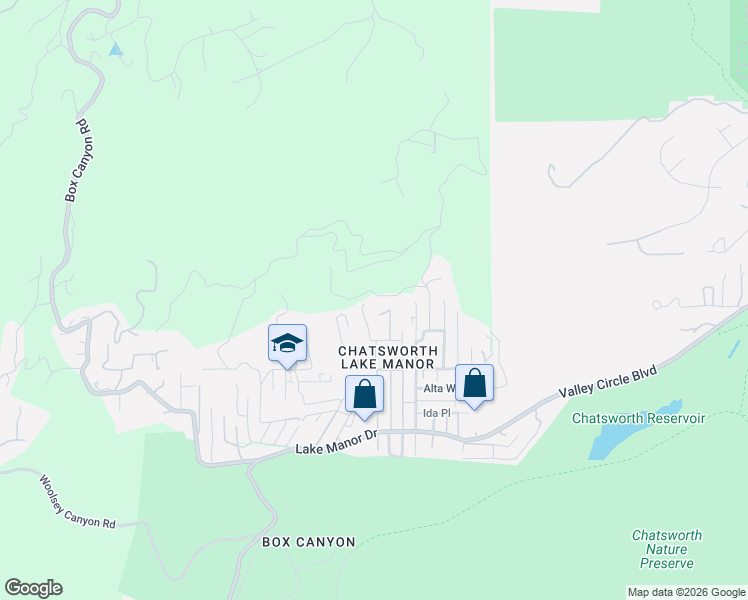 map of restaurants, bars, coffee shops, grocery stores, and more near 9552 Ventura Way in Ventura County