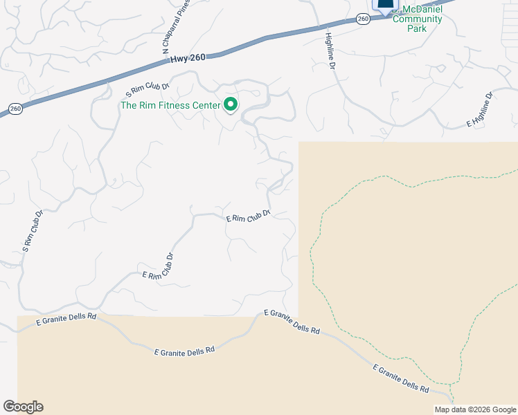 map of restaurants, bars, coffee shops, grocery stores, and more near 3003 East Game Trail in Payson