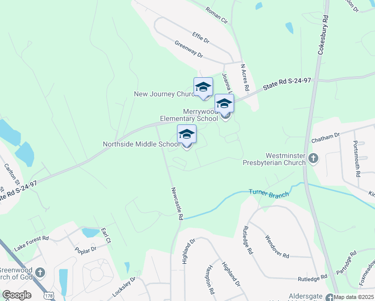 map of restaurants, bars, coffee shops, grocery stores, and more near 431 Deadfall Road West in Greenwood