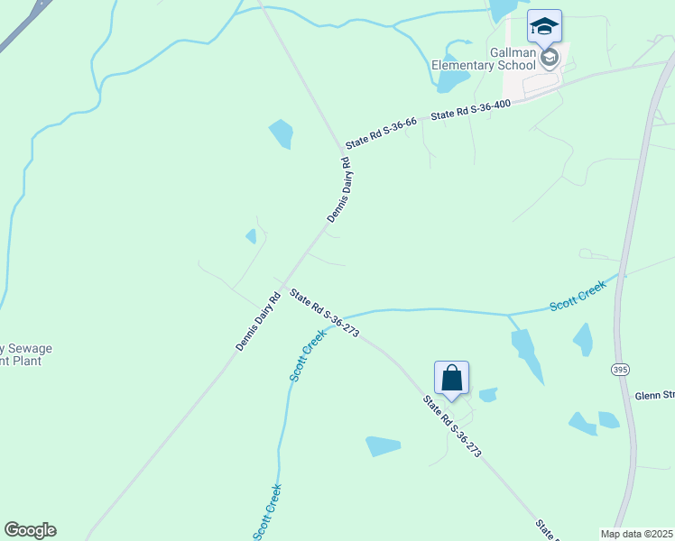 map of restaurants, bars, coffee shops, grocery stores, and more near 3440 Dennis Dairy Road in Newberry