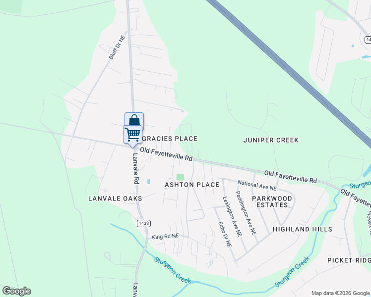 map of restaurants, bars, coffee shops, grocery stores, and more near 1376 Old Fayetteville Road in Leland