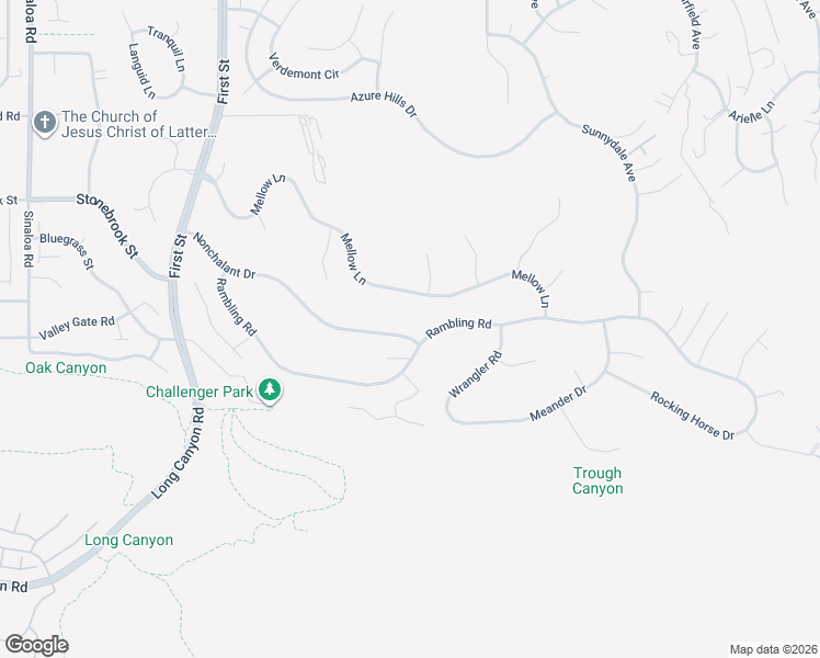 map of restaurants, bars, coffee shops, grocery stores, and more near 1379 Nonchalant Drive in Simi Valley