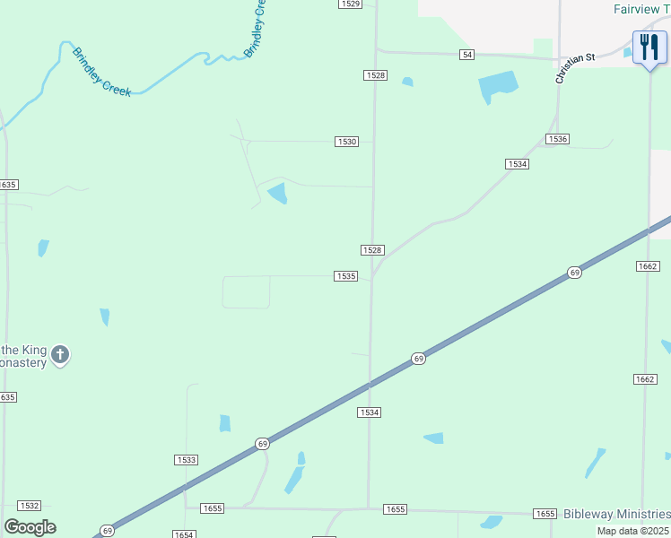 map of restaurants, bars, coffee shops, grocery stores, and more near 90 County Road 1535 in Cullman