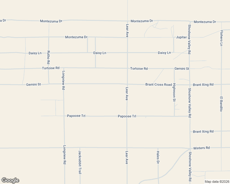 map of restaurants, bars, coffee shops, grocery stores, and more near 69223 Brant Cross Road in Twentynine Palms