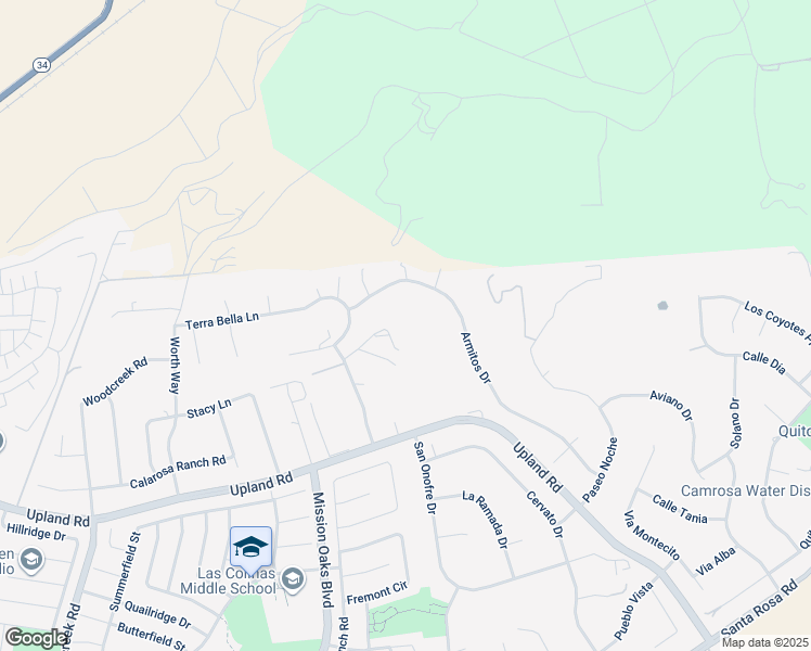 map of restaurants, bars, coffee shops, grocery stores, and more near 6065 Cielo Vista Court in Camarillo