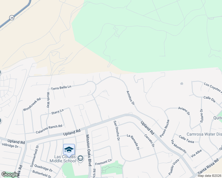 map of restaurants, bars, coffee shops, grocery stores, and more near 6065 Cielo Vista Court in Camarillo