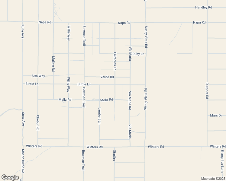 map of restaurants, bars, coffee shops, grocery stores, and more near 60611 Birdie Lane in San Bernardino County