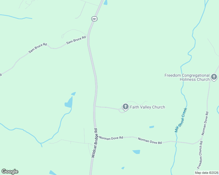 map of restaurants, bars, coffee shops, grocery stores, and more near 2695 Wildcat Bridge Road in Royston