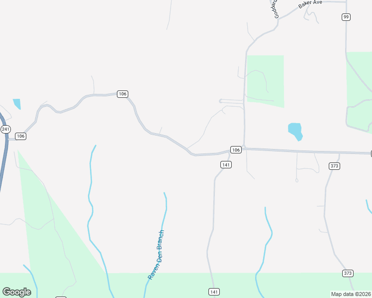 map of restaurants, bars, coffee shops, grocery stores, and more near 1221 County Highway 106 in Bear Creek