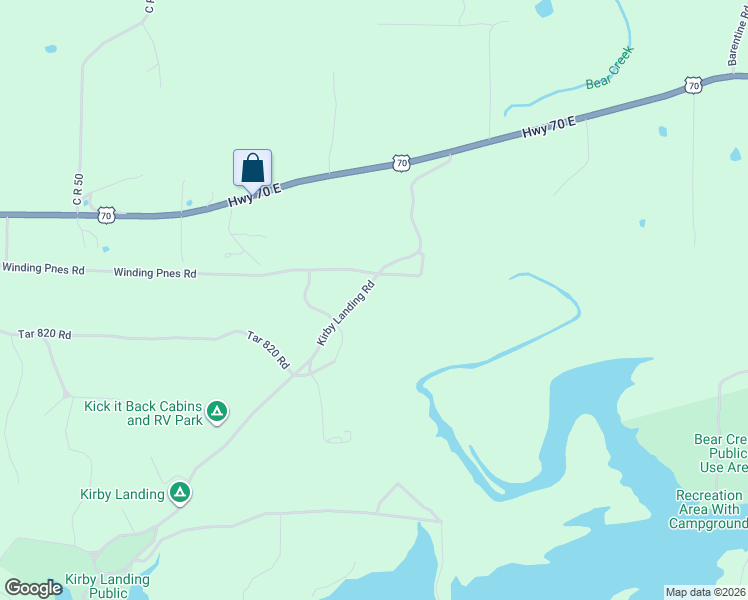 map of restaurants, bars, coffee shops, grocery stores, and more near 113 Kirby Landing Road in Kirby