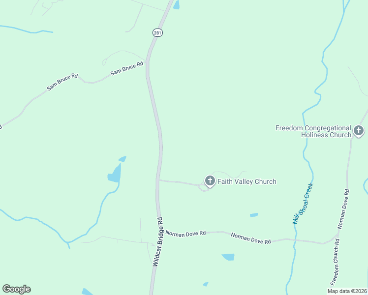 map of restaurants, bars, coffee shops, grocery stores, and more near 2695 Wildcat Bridge Road in Royston