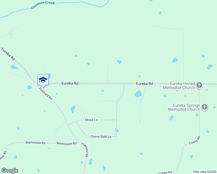 map of restaurants, bars, coffee shops, grocery stores, and more near 6790 Eureka Road in Courtland