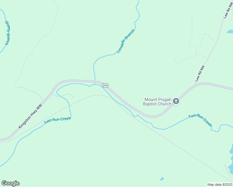 map of restaurants, bars, coffee shops, grocery stores, and more near Kingston Highway Northwest in Cartersville