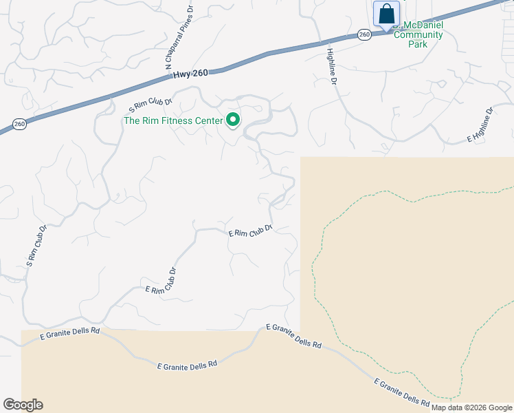 map of restaurants, bars, coffee shops, grocery stores, and more near 3003 East Game Trail in Payson