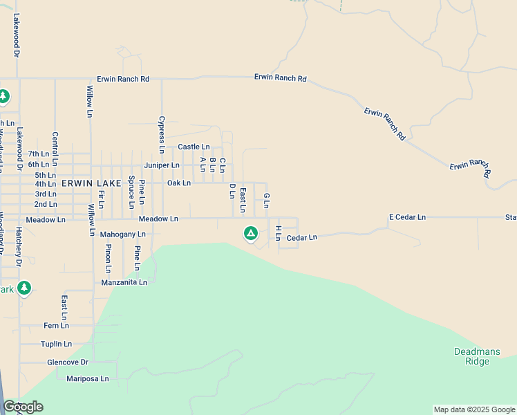 map of restaurants, bars, coffee shops, grocery stores, and more near 999 G Lane in Big Bear