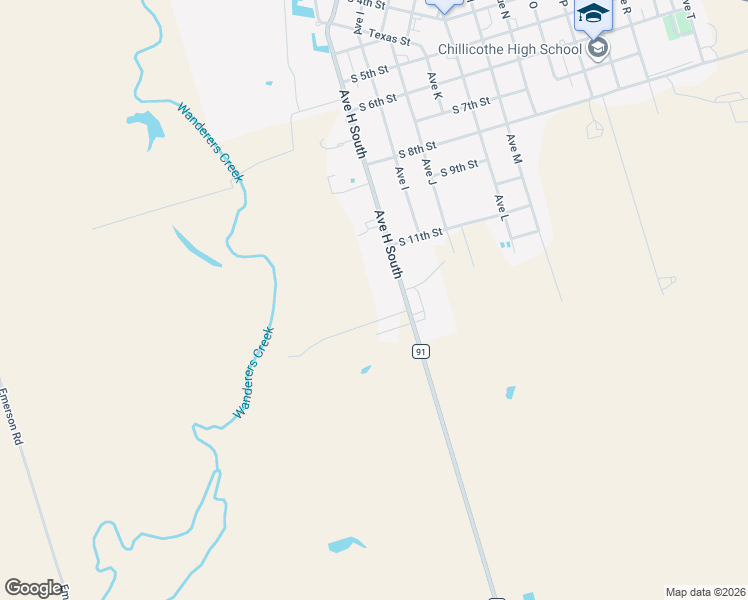 map of restaurants, bars, coffee shops, grocery stores, and more near in Chillicothe