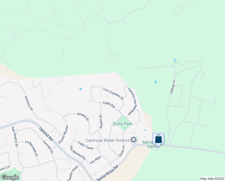map of restaurants, bars, coffee shops, grocery stores, and more near 7111 Los Coyotes Place in Camarillo