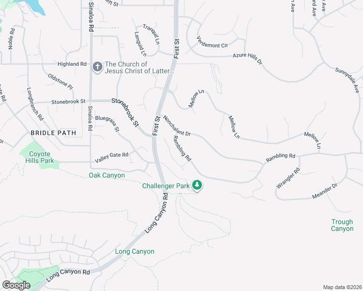 map of restaurants, bars, coffee shops, grocery stores, and more near 1089 Rambling Road in Simi Valley