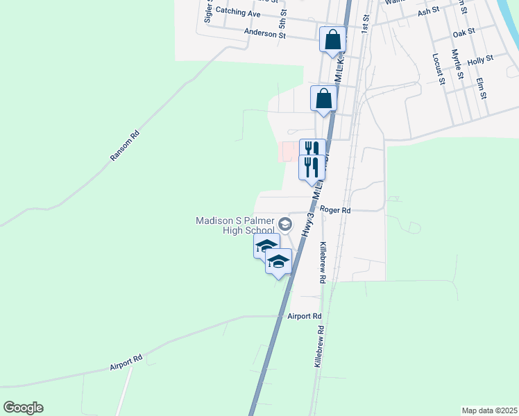 map of restaurants, bars, coffee shops, grocery stores, and more near 141 Howard Street in Marks