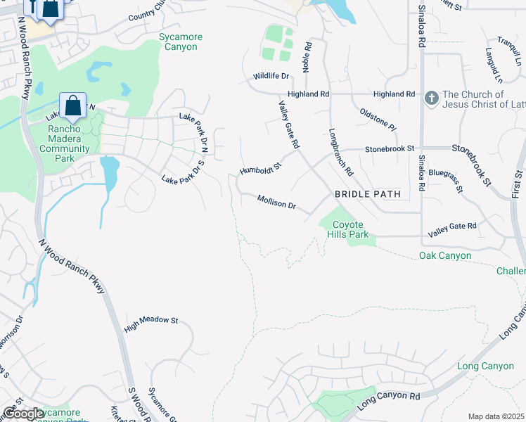 map of restaurants, bars, coffee shops, grocery stores, and more near 210 Pinecone Court in Simi Valley