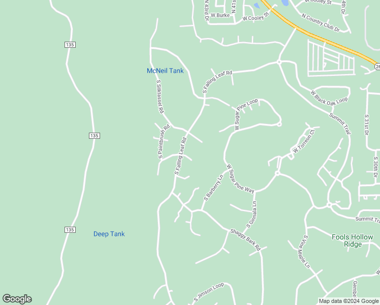 map of restaurants, bars, coffee shops, grocery stores, and more near 4470 West Hackberry Lane in Show Low