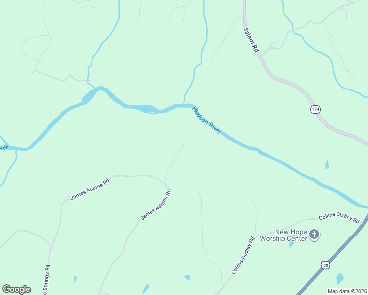 map of restaurants, bars, coffee shops, grocery stores, and more near 988 James Adams Road in Danielsville