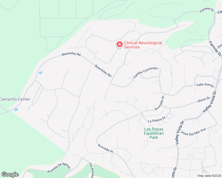 map of restaurants, bars, coffee shops, grocery stores, and more near 1876 Ramona Drive in Camarillo