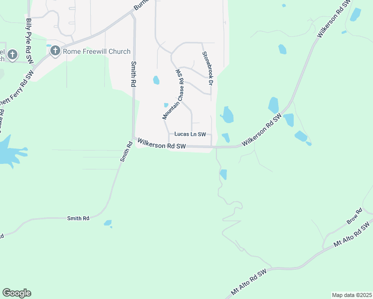 map of restaurants, bars, coffee shops, grocery stores, and more near 1712 Wilkerson Road Southwest in Rome