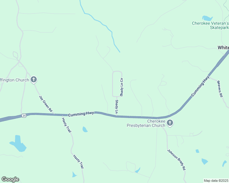 map of restaurants, bars, coffee shops, grocery stores, and more near 501 Shady Lane Circle in Canton