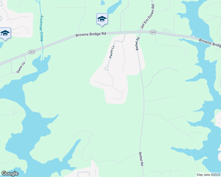 map of restaurants, bars, coffee shops, grocery stores, and more near 8005 Willow Point in Gainesville