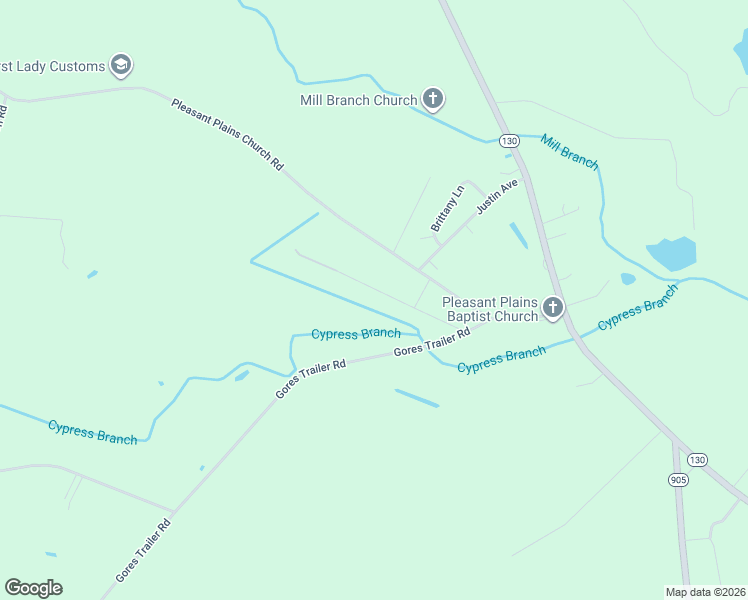 map of restaurants, bars, coffee shops, grocery stores, and more near 239 Pineland Woods Drive in Whiteville