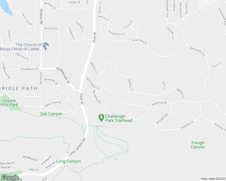 map of restaurants, bars, coffee shops, grocery stores, and more near 1145 Nonchalant Drive in Simi Valley