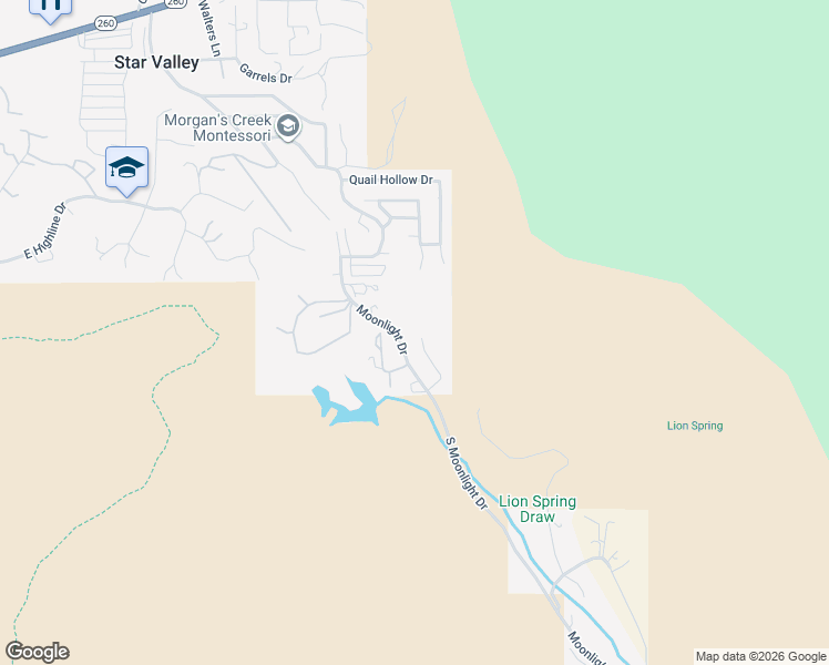 map of restaurants, bars, coffee shops, grocery stores, and more near 78 Starlight Drive in Payson