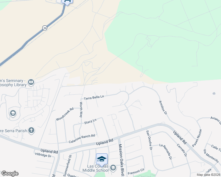 map of restaurants, bars, coffee shops, grocery stores, and more near 2580 Riave Court in Camarillo