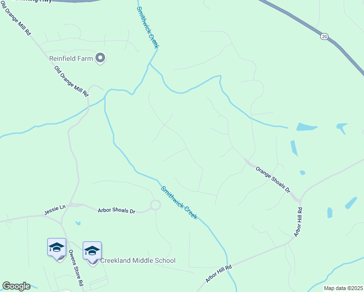 map of restaurants, bars, coffee shops, grocery stores, and more near 1100 Lady Slipper Way in Canton