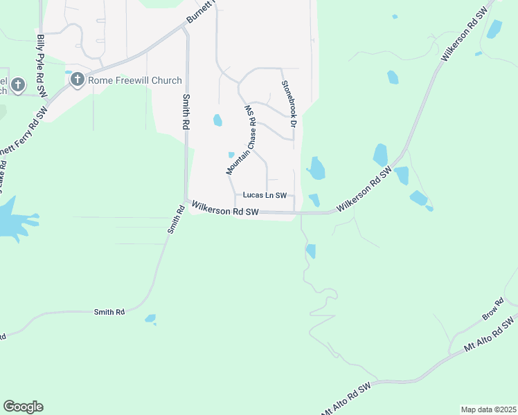 map of restaurants, bars, coffee shops, grocery stores, and more near 1712 Wilkerson Road Southwest in Rome