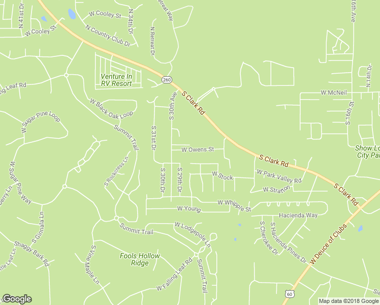 map of restaurants, bars, coffee shops, grocery stores, and more near 2811 West Owens Street in Show Low