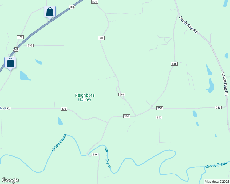 map of restaurants, bars, coffee shops, grocery stores, and more near 239 County Road 381 in Albertville