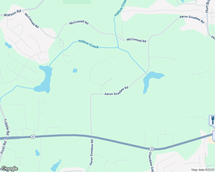 map of restaurants, bars, coffee shops, grocery stores, and more near 3920 Ineal Drive in Cumming